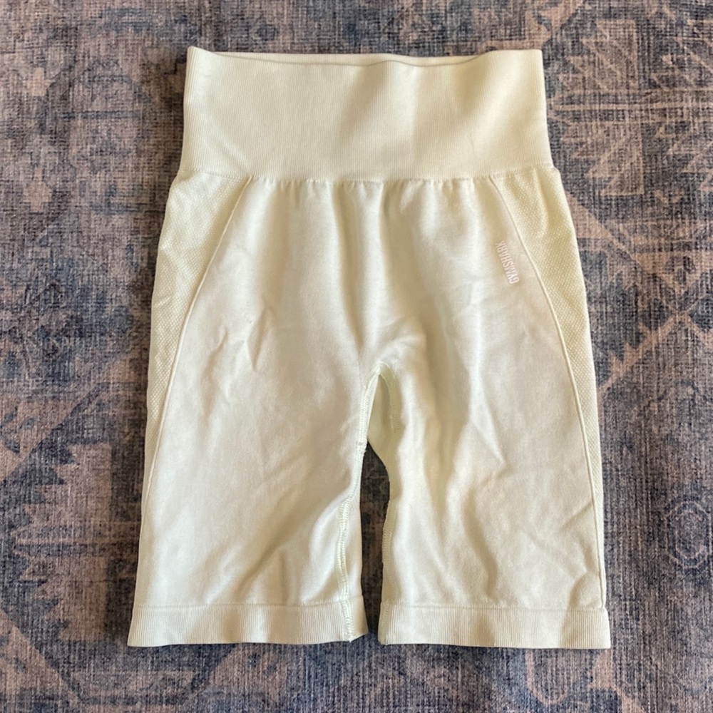 Lime Green Gym Shark Biker Shorts XS